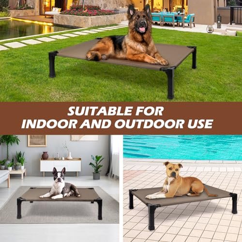 Cooling Elevated Dog Bed: Breathable Mesh Portable Outdoor Pet Cot - Image 8