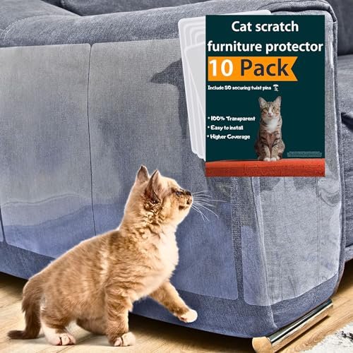 FixZilla Cat Scratch Furniture Protectors 10-Pack – Heavy-Duty Couch Shields - Image 8
