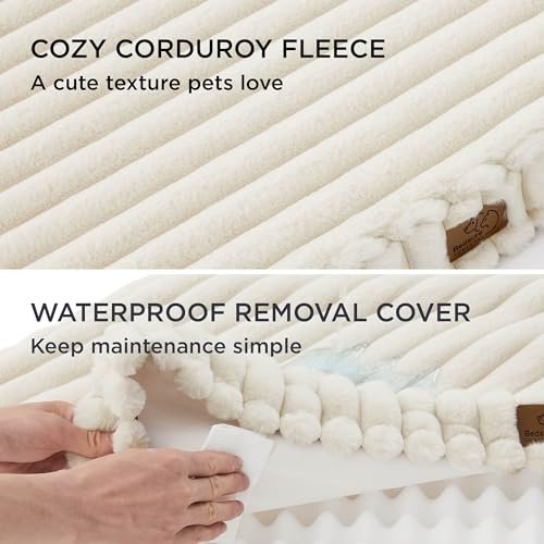 Orthopedic Large Dog Bed: Waterproof Egg Foam, Soft Corduroy Comfort Mat - Image 3