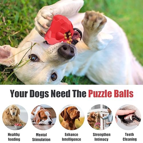 Indestructible Dog Ball Toy for Aggressive Chewers and Treat Dispensing - Image 5