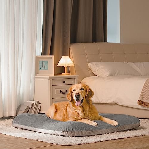 Extra Large Orthopedic Dog Bed 47" - Washable, Anti-Slip, Grey Comfort - Image 9