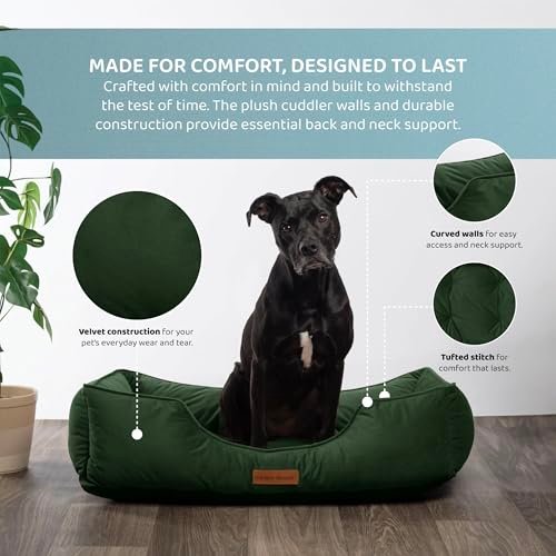 Luxury Velvet Dog Bed – Washable, Durable Comfort for All Dog Sizes - Image 6