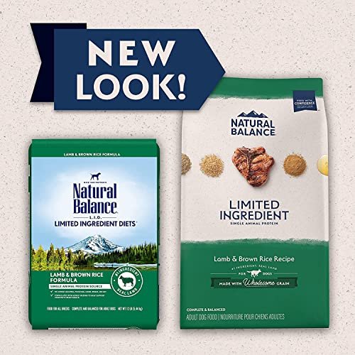 Natural Balance Lamb & Brown Rice Adult Dog Food, Healthy Grains, 24 lb - Image 3