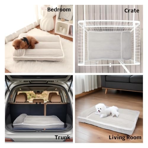 Deluxe Flannel Dog Bed with Pillow – Soft, Washable, Anti-Slip Mat - Image 6