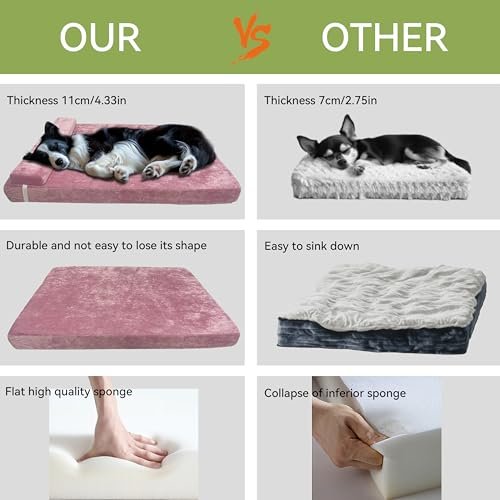 BingoPaw Jumbo Dog Sofa Bed with Velvet Cover & Orthopedic Support - Image 5