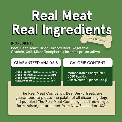 Grain-Free Beef Jerky Dog Treats – 95% Grass-Fed, Air-Dried Beef - Image 8