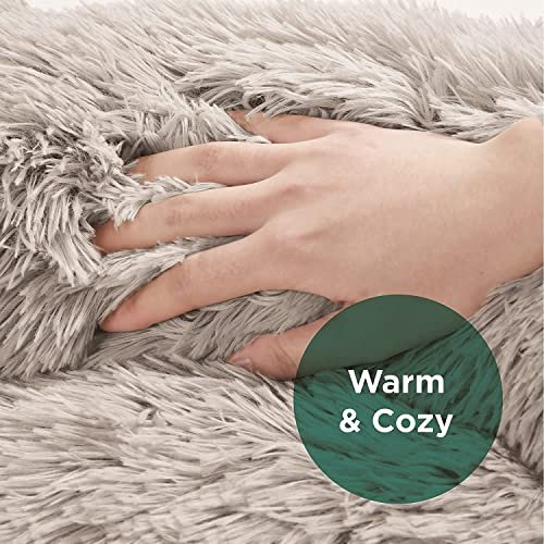 Orthopedic Memory Foam Dog & Cat Bed – Calming Plush, Washable, Grey - Image 3