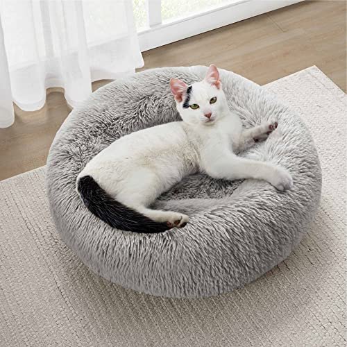 Orthopedic Memory Foam Dog & Cat Bed – Calming Plush, Washable, Grey - Image 8