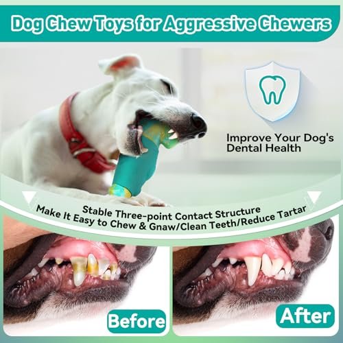 Tough Indestructible Dog Toys for Large Breeds - Interactive Squeaky Chew Toy - Image 6