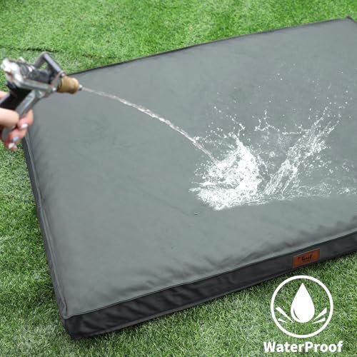 Orthopedic Waterproof Dog Bed for Medium/Small Pets, Washable Cover - Image 4