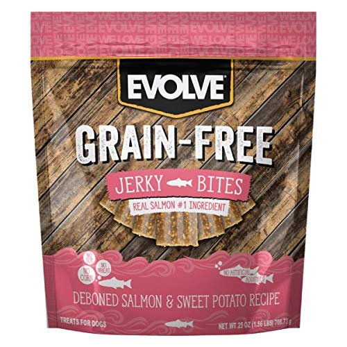 Evolve Grain Free Salmon & Sweet Potato Dog Jerky Treats - Image 9