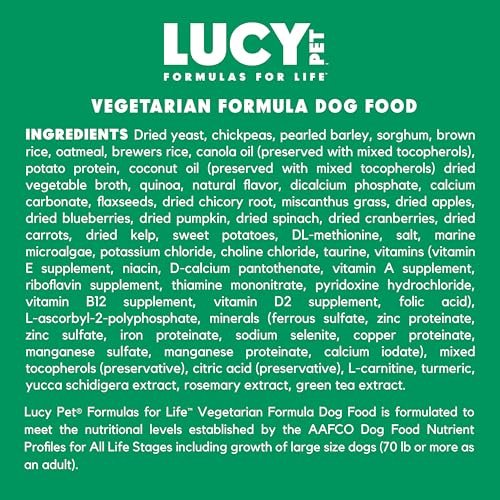 Lucy Pet Vegan Dog Food 20lb – Plant-Based, Vegetarian Formula - Image 5