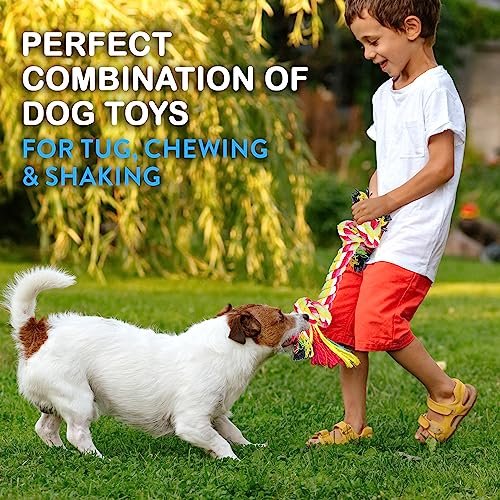 Dog Rope Toys 11-Pack for Medium Dogs - Durable Cotton Puppy Tug Set - Image 9