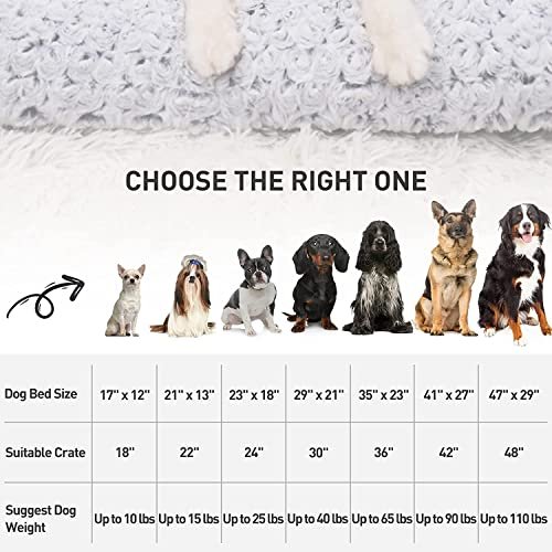 Soft Washable Dog Bed Crate Mat: Anti-Slip Comfort for All Dog Sizes, Gray 41x27 - Image 6