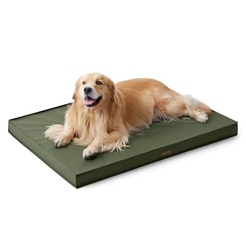 Orthopedic Waterproof XL Dog Bed with Egg Crate Foam, Green 44x32 - Image 7