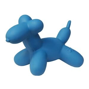 Outward Hound by Charming Pet Latex Rubber Balloon Squeaky Dog Toy, Blue, Large