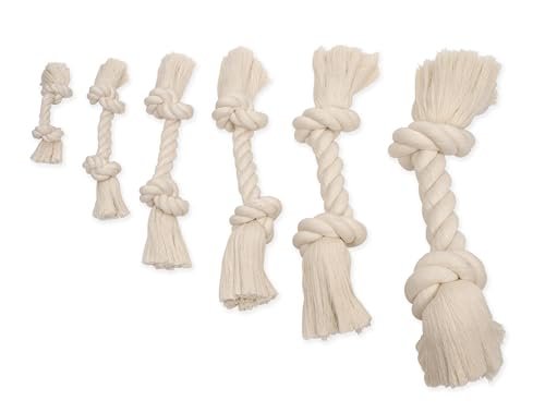 Mammoth Natural Cotton Rope Dog Toy - Small 9" Tug & Chew Toy - Image 5