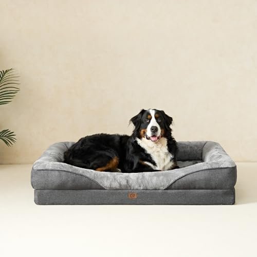 Orthopedic XL Dog Bed: Memory Foam, Waterproof, Bolster Couch for Large Dogs - Image 8
