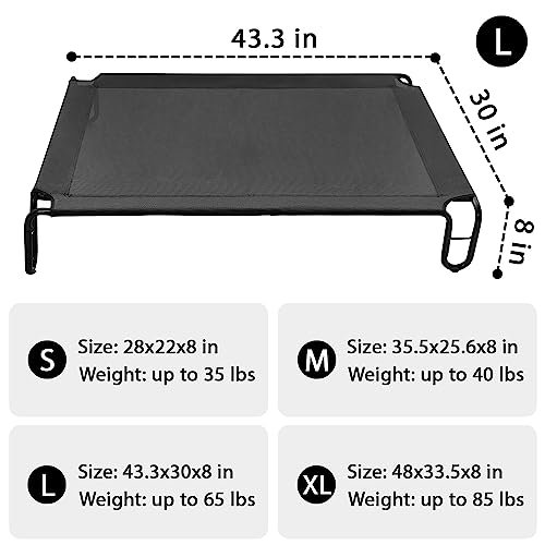 Pettycare Elevated Dog Bed - Waterproof, Cooling Cot for Large Dogs - Image 3