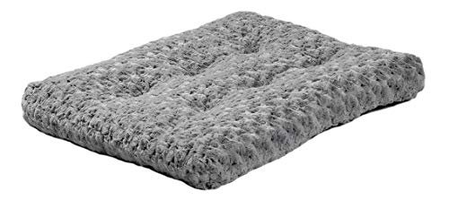 Midwest Homes for Pets Plush Pet Bed 40624-SGB| Ombre Swirl Dog Bed & Cat Bed | Gray 23L x 18W x 1.75H Inches for Small Dog Breeds