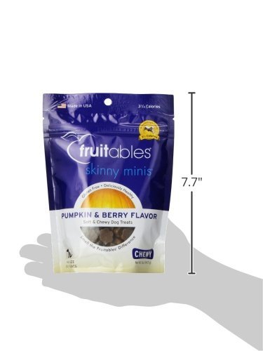Fruitables Skinny Minis Pumpkin & Berry Soft Dog Training Treats 5oz - Image 4
