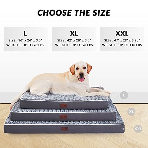 Orthopedic Memory Foam Dog Bed for Large Dogs - Waterproof & Washable - Image 4