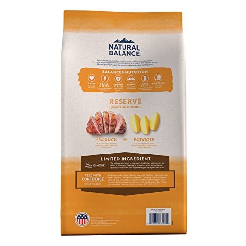 Natural Balance Grain-Free Duck & Potato Dog Food, 22 lb Bag - Image 2