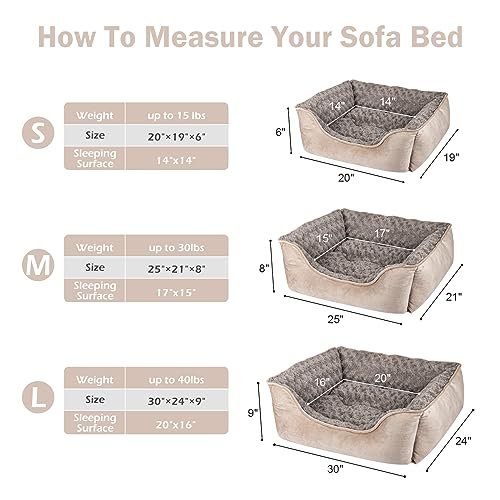 Orthopedic Large Dog Bed: Soft Calming Pet Sofa with Non-Slip Base, Washable - Image 4