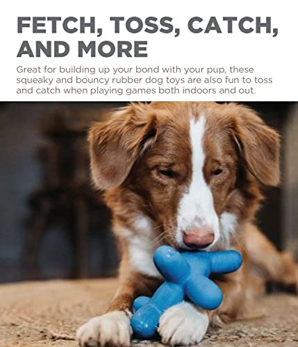 Outward Hound Large Blue Latex Squeaky Dog Toy – Durable & Fun - Image 4