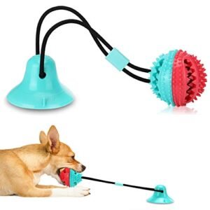 ALLRIER Interactive Dog Toys Tug of War, Mentally Stimulating Toys for Dogs, Puppy Teething Toys for Boredom to Keep Them Busy, Dog Puzzle Treat Food Dispensing Ball Toy for Small Medium Dogs