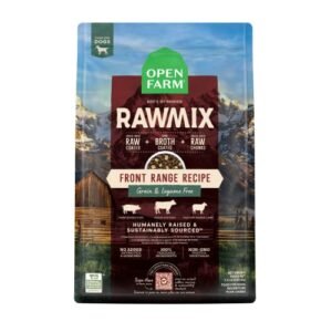 Open Farm RawMix Grain-Free Front Range Recipe for Dogs, Includes Kibble, Bone Broth, and Freeze Dried Raw, Inspired by The Wild, Humanely Raised Protein and Non-GMO Fruits and Veggies, 3.5 lb