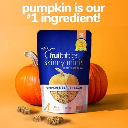 Fruitables Skinny Minis Pumpkin & Berry Soft Dog Training Treats 5oz - Image 7
