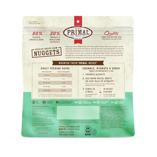 Primal Chicken Freeze-Dried Dog Food: Grain-Free High-Protein Raw Nuggets - Image 9