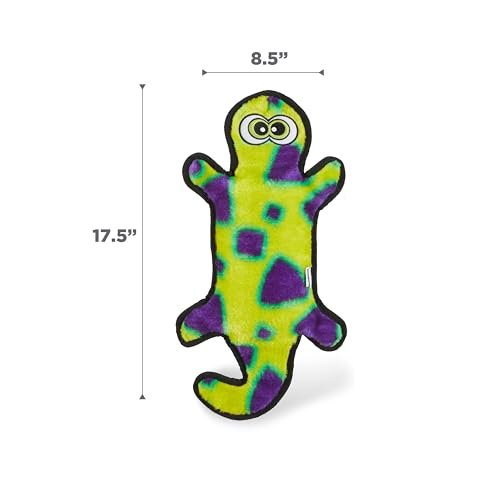 Outward Hound Durablez Squeaky Gecko Dog Toy - Durable No-Stuffing Plush Large - Image 6