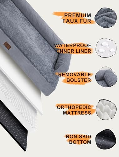 Orthopedic Memory Foam XL Dog Bed – Waterproof, Washable Cover - Image 5