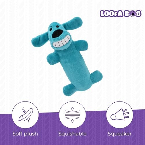 Mini Loofa Dog Toy 6-Inch – Soft, Squeaky, Assorted Colors - Image 3
