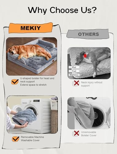 Orthopedic Memory Foam XL Dog Bed – Waterproof, Washable Cover - Image 4