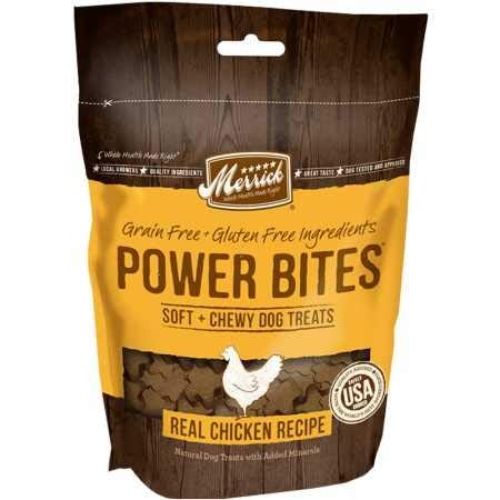 Merrick Power Bites Chicken Dog Treats – Grain Free, Soft & Meaty, 6 oz - Image 4