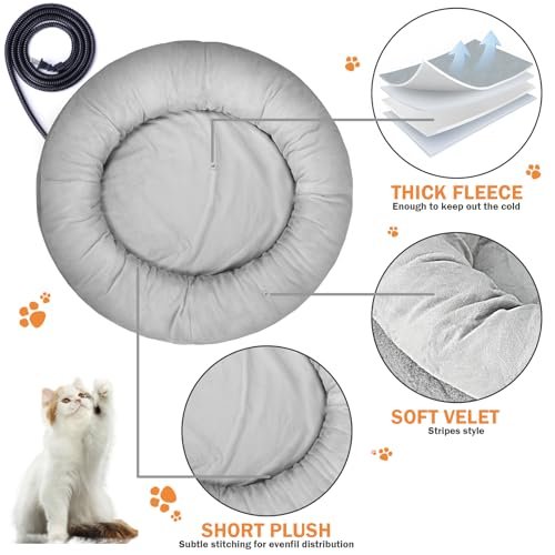 Cozy Heated Cat Bed: Warm Pet Comfort for Indoor Cats & Small Dogs - Image 4