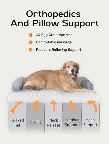 Orthopedic Memory Foam XL Dog Bed – Waterproof, Washable Cover - Image 3