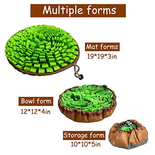Interactive Dog Snuffle Mat – Foraging Puzzle Toy for Pets and Travel - Image 2
