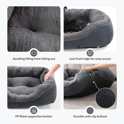 Cozy Orthopedic Small Dog & Cat Bed - Washable, Anti-Slip, Warming Pet Cushion S - Image 3