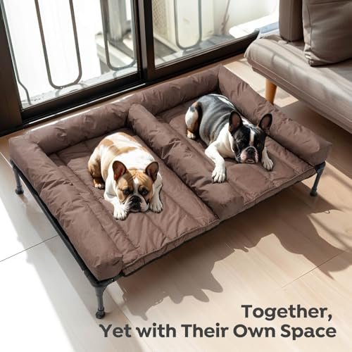 Veehoo Elevated Large Dog Bed: Cooling Mesh, Waterproof, 2-Dog Comfort Zone - Image 3