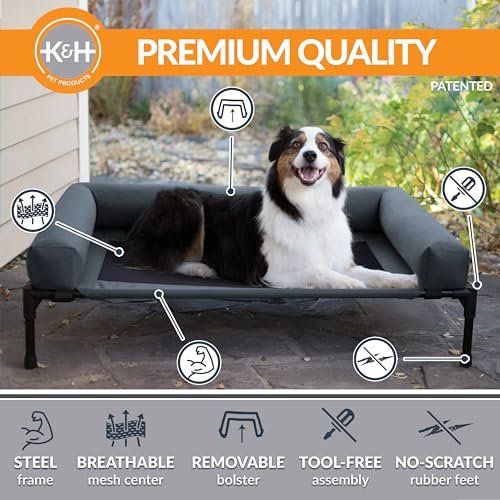 Cooling Elevated Dog Bed: Large Outdoor Cot Hammock for Camping & Comfort - Image 2