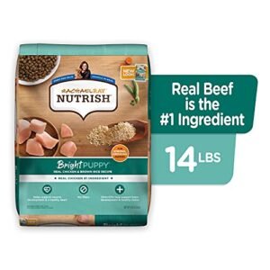 Rachael Ray Nutrish Bright Puppy Premium Natural Dry Dog Food, Real Chicken & Brown Rice Recipe, 14 Pounds