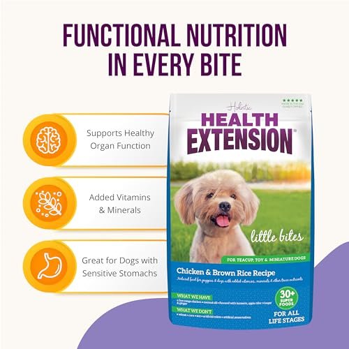 Health Extension Little Bites Chicken & Rice Small Dog Food 4lb – Natural, with Probiotics & Superfoods - Image 4