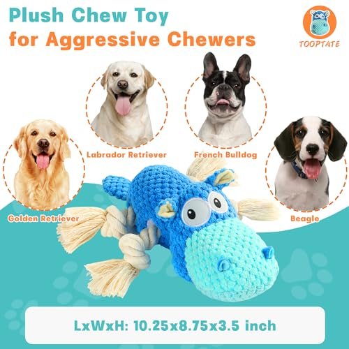 Indestructible Squeaky Dog Toys for Large Breeds - Heavy Duty Chew Toy - Image 4