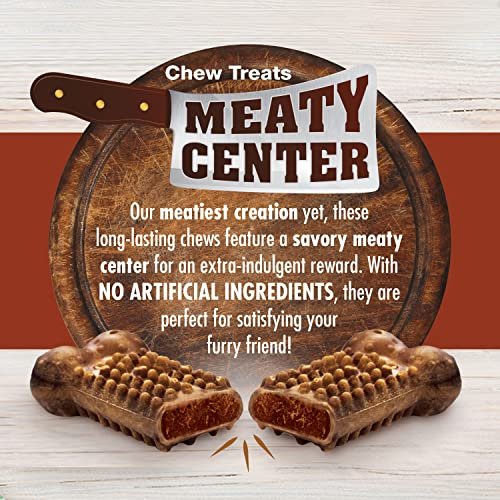 Nylabone Natural Dog Chews Roast Beef Flavor, Long Lasting, 4-Pack - Image 2