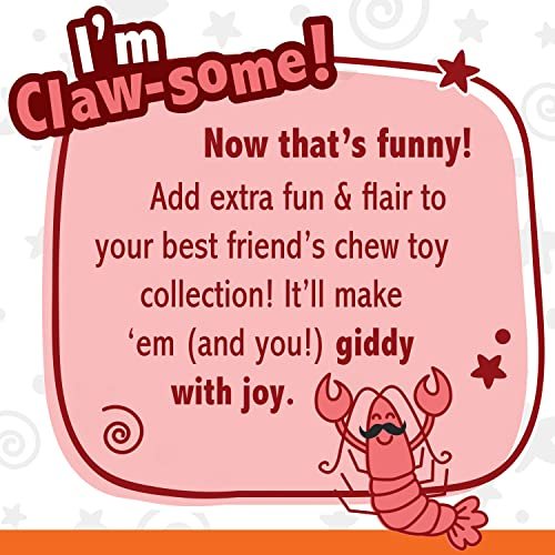 Nylabone Lobster Chew Toy for Small Aggressive Chewers, Filet Mignon - Image 3