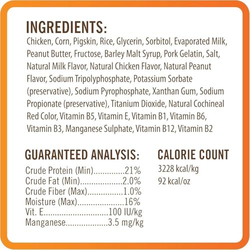 NutriChomps 6" Rawhide-Free Dog Chews, Chicken & PB, 4 Pack - Image 8